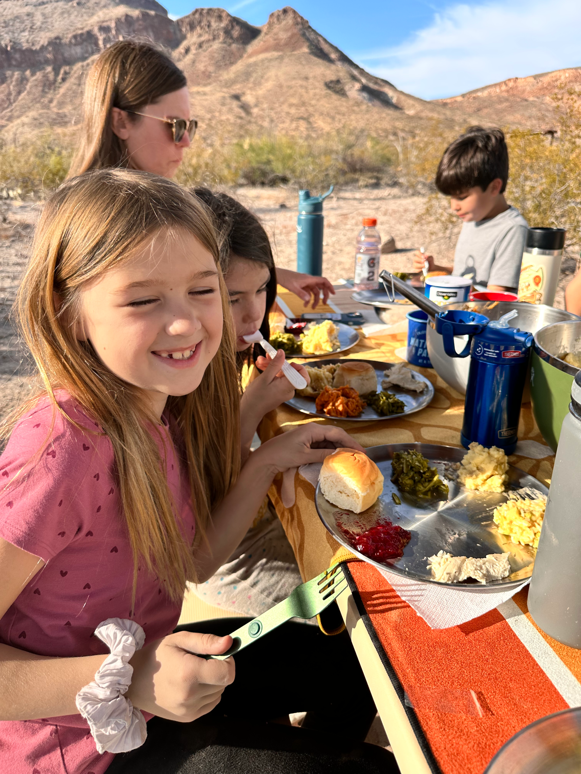 Feasting on a Full Thanksgiving Meal in the Middle of Nowhere